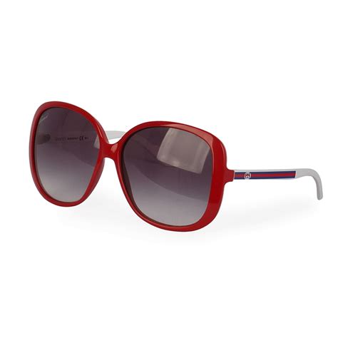 gucci designer sunglasses blue and red men|unisex red gucci sunglasses.